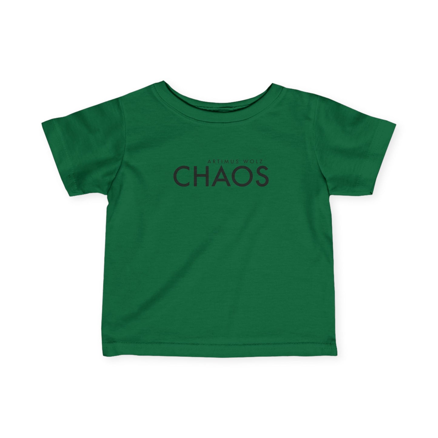 Artimus Wolz Chaos Baby Fine Jersey Tee (Black Logo)