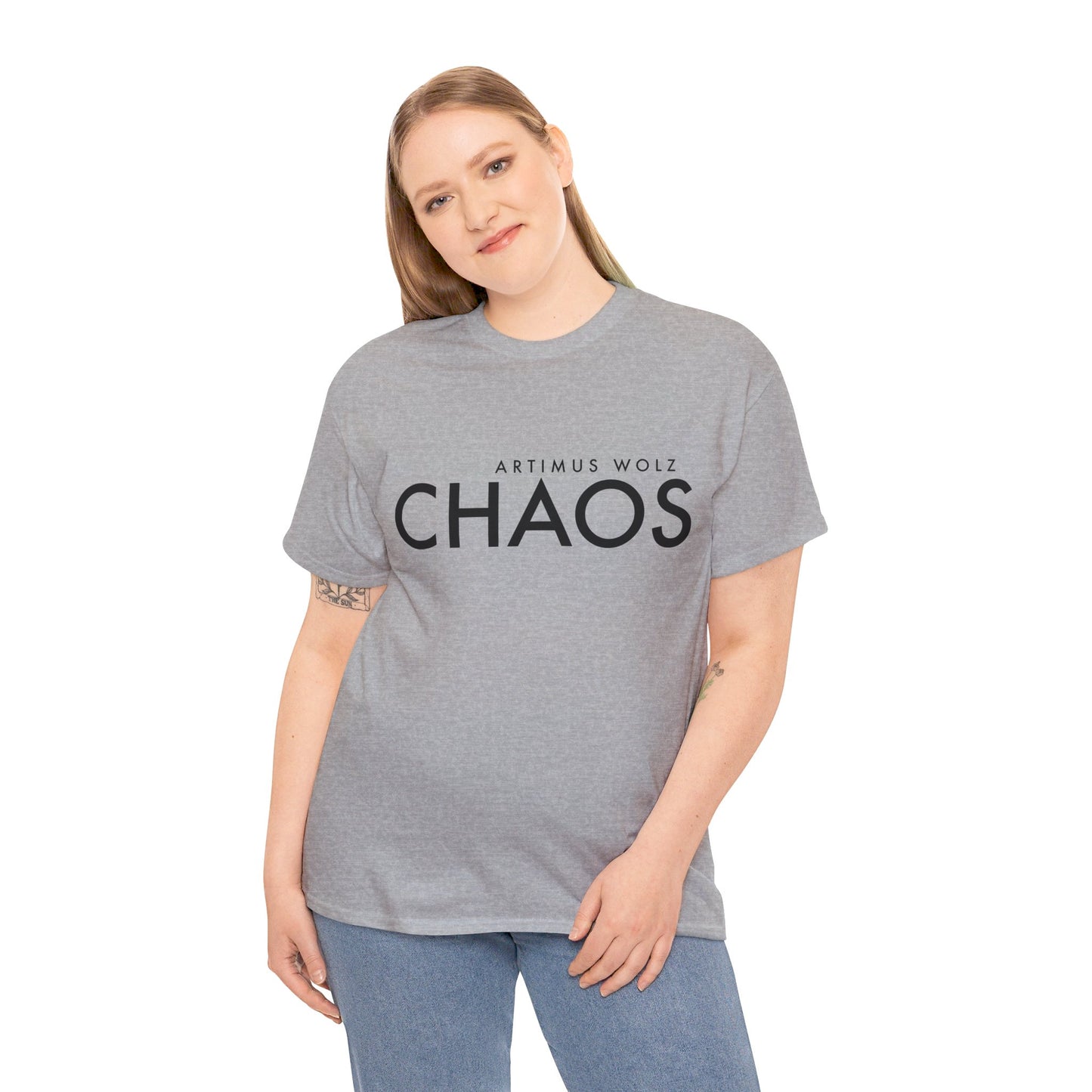 Chaos Black Logo Crew Neck Tee